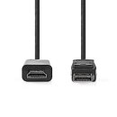 2m DisplayPort HDMI Kabel DisplayPort Stecker - HDMI...