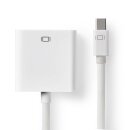 Mini DisplayPort - VGA-Kabel | Mini DisplayPort-Stecker - VGA-Buchse | 0,2 m | Weiß