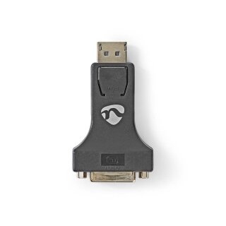 DisplayPort – DVI-Adapter | DisplayPort-Stecker - DVI-I 24 + 5-polige Buchse | Schwarz