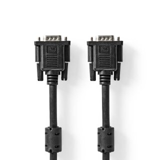 VGA-Kabel | VGA-Stecker - VGA-Stecker | 2,0 m | Schwarz