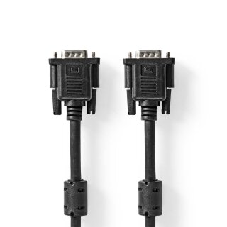 VGA-Kabel | VGA-Stecker - VGA-Stecker | 3,0 m | Schwarz