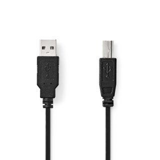 USB 2.0-Kabel | A-Stecker - B-Stecker | 3,0 m | Schwarz