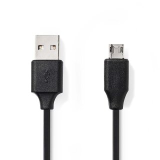 2m Ladekabel I USB A Stecker - USB MICRO B Stecker I 10W I 480 Mbps I Reversible