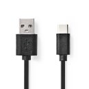 10cm USB 2.0 Kabel -> USB A Stecker auf USB TYP C...