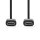 USB 2.0-Kabel | Stecker Typ C - Stecker Typ C | 1,0 m | Schwarz