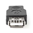 USB 2.0 Adapter | Micro-B-Stecker - A-Buchse | Schwarz