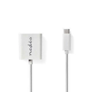 USB-Adapterkabel Typ C | Stecker Typ C - HDMI-Ausgang | 0,2 m | Weiß