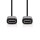 USB 3.1-Kabel (1. Gen) | Stecker Typ C - Stecker Typ C | 1,0 m | Schwarz
