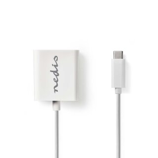 USB-Adapterkabel Typ C | Stecker Typ C - VGA-Buchse | 0,2 m | Weiß