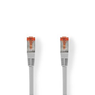 Cat 6 S/FTP Netzwerkkabel | RJ45 (8P8C)-Stecker - RJ45 (8P8C)-Stecker | 1,5 m | Grau