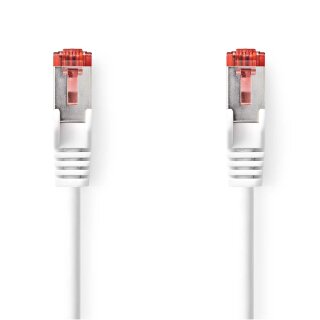 CAT6 S/FTP Netzwerkkabel  |  RJ45 (8P8C)-Stecker – RJ45 (8P8C)-Stecker  |  5,0 m  |  Weiß