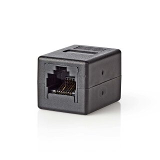Cat5-Netzwerkadapter | RJ45 (8P8C)-Buchse - RJ45 (8P8C)-Buchse | Schwarz