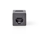Cat5-Netzwerkadapter | RJ45 (8P8C)-Buchse - RJ45 (8P8C)-Buchse | Schwarz