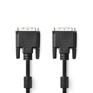 DVI-Kabel | DVI-D 24 +1-polige Buchse  -  DVI-D 24 +1-polige Buchse | 2,0 m | Schwarz