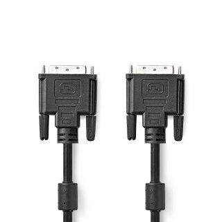 DVI-Kabel | DVI-D 24 +1-polige Buchse  -  DVI-D 24 +1-polige Buchse | 3,0 m | Schwarz