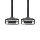 DVI-Kabel | DVI-D 24 +1-polige Buchse  -  DVI-D 24 +1-polige Buchse | 3,0 m | Schwarz