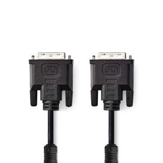 DVI-Kabel | DVI-I 24 + 5-poliger Stecker - DVI-I 24 + 5-poliger Stecker | 2,0 m | Schwarz