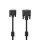 DVI-Kabel | DVI-A 12 + 5-poliger Stecker  -  VGA-Stecker | 2,0 m | Schwarz