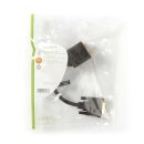 DVI-Adapterkabel | DVI-I 24 + 5-poliger Stecker - 2x VGA-Buchse | 0,2 m | Schwarz