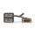 DVI-Adapterkabel | DVI-I 24 + 5-poliger Stecker - 2x VGA-Buchse | 0,2 m | Schwarz