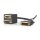 DVI-Adapterkabel | DVI-I 24 + 5-poliger Stecker - DVI-I-Buchse (24 + 5) + VGA Buchse | 0,2 m | Schwarz