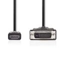 HDMI - DVI Kabel | HDMI-Anschluss  -  DVI-D 24 +1-polige Stecker | 10 m | Schwarz