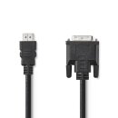 HDMI - DVI-Kabel | HDMI-Anschluss  -  DVI-D 24 +1-polige Buchse | 5,0 m | Schwarz
