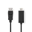 4K UHD Kabel I DisplayPort-Stecker  -  HDMI Stecker Adapter | 3m | HD TV PC 3D