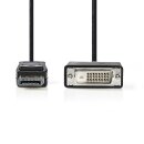 1m 4K UHD Adapter Kabel Displayport Stecker - DVI-D 24+1...