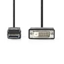 2m 4K UHD Adapter Kabel Displayport Stecker - DVI-D 24+1...