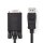 DisplayPort – VGA-Kabel | DisplayPort-Stecker  -  VGA-Stecker | 1,0 m | Schwarz
