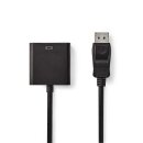 DisplayPort – VGA-Kabel | DisplayPort-Stecker  -  VGA-Buchse | 0,2 m | Schwarz