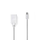 Mini DisplayPort - DisplayPort-Kabel | Mini DisplayPort-Stecker  -  DisplayPort-Buchse | 0,2 m | Weiß