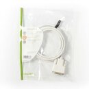 Mini DisplayPort - DVI Kabel | Mini DisplayPort-Stecker  -  DVI-D 24 +1-polige Stecker | 2,0 m | Weiß