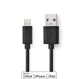 2m USB 2.0 Kabel -> USB A Stecker auf / für Apple iphone ipad Lightning 8pin Ladekabel MFI