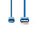 1m USB 2.0 Kabel -> USB A Stecker auf / für Apple iphone ipad Lightning 8pin Ladekabel blau