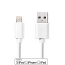 1m USB 2.0 Kabel -> USB A Stecker auf / für Apple iphone ipad Lightning 8pin Ladekabel MFI