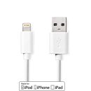 2m USB 2.0 Kabel -> USB A Stecker auf / für Apple iphone ipad Lightning 8pin Ladekabel MFI