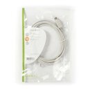 PS2 Kabel | PS/2-Stecker - PS/2-Stecker | 2,0 m | Elfenbeinfarben