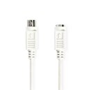 PS2 Kabel | PS/2-Stecker - PS/2-Buchse | 2,0 m | Elfenbeinfarben