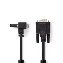 2m VGA Winkel Stecker Kabel gewinkelt 90° Winkelstecker PC WXGA 16:10