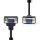 2m VGA Winkel Stecker Kabel gewinkelt 90° Winkelstecker PC WXGA 16:10