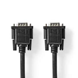 10m VGA Verlängerungskabel Stecker - Buchse Kabel PC Video Monitor KVM Schalter