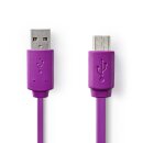 USB 2.0-Kabel | A-Stecker - Micro-B-Stecker | 1,0 m |...