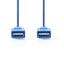 USB 3.0-Kabel | A-Stecker - A-Stecker | 2,0 m | Blau