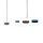 USB-Adapterkabel Typ C | Stecker Typ C - USB A-Buchse + Typ-C-Buchse + HDMI-Ausgang | 0,2 m | Weiß