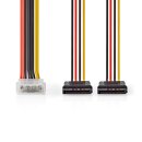 Internes Netzkabel | Molex-Stecker - 2x 15-polige...