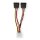 Internes Netzkabel | Molex-Stecker - 2x 15-polige SATA-Buchse | 0,15 m | Verschiedenes