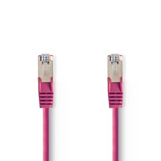Cat 5e SF/UTP Netzwerkkabel | RJ45-Stecker - RJ45-Stecker | 3,0 m | Pink