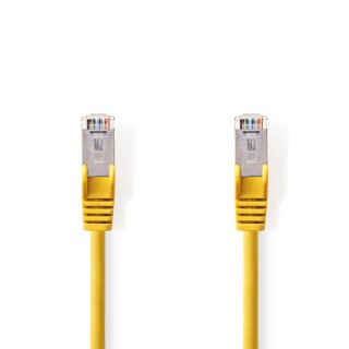 Cat 5e SF/UTP Netzwerkkabel | RJ45-Stecker - RJ45-Stecker | 5,0 m | Gelb